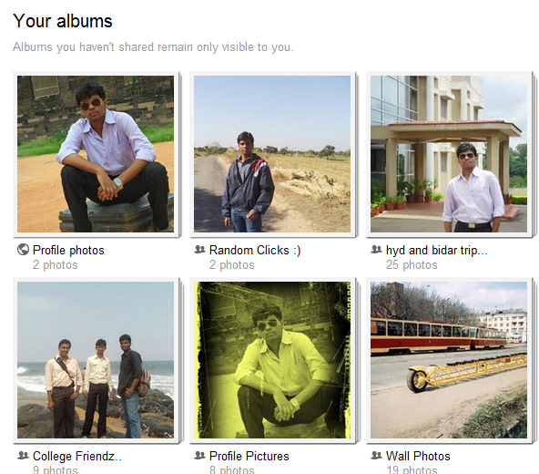 Albums on Google+
