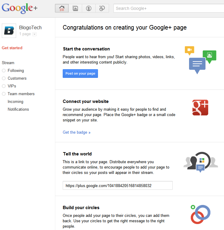 Google+ Pages